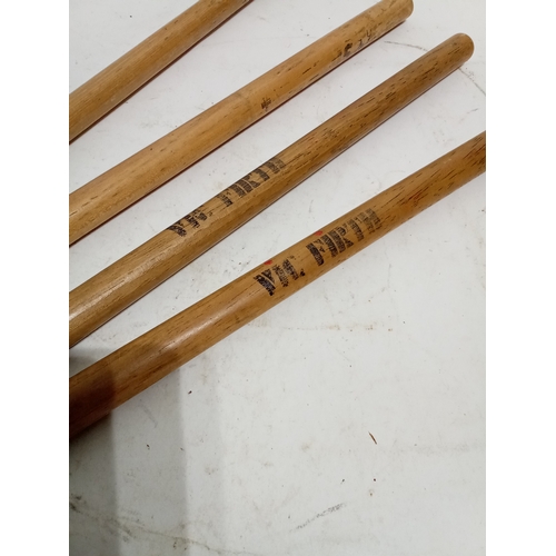 1208 - Two sets of used classic drum sticks including Vic Firth