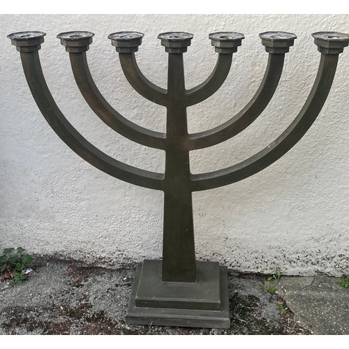 323 - Huge Freestanding  Temple Minorah 115 x 110 cms