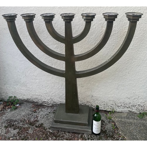 323 - Huge Freestanding  Temple Minorah 115 x 110 cms