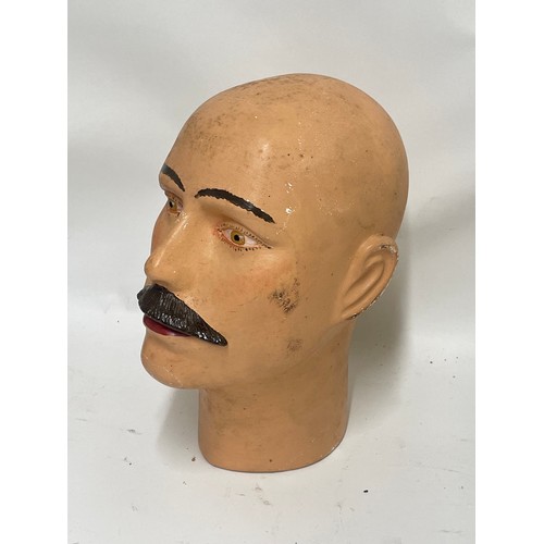 324 - Vintage Plaster Mannequin  Head. 29 cms High