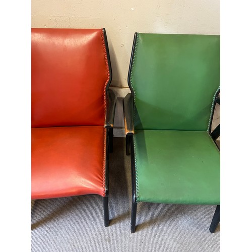 17 - Two Retro Continental Arm Chairs