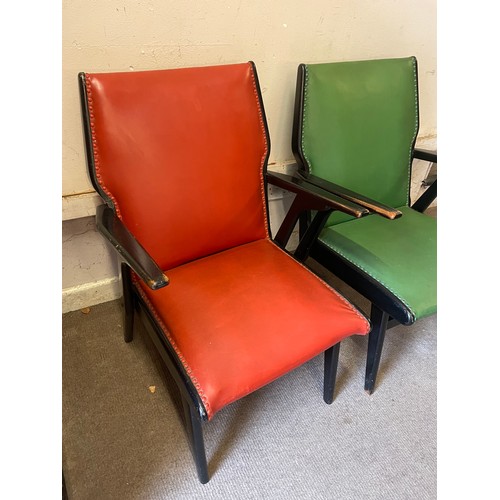 17 - Two Retro Continental Arm Chairs