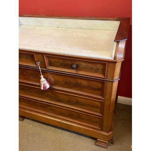 27 - Vintage French Marble Top Washstand. 100 x 48 x 95 cms