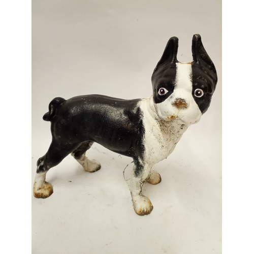 179 - Cast iron dog 24cm high