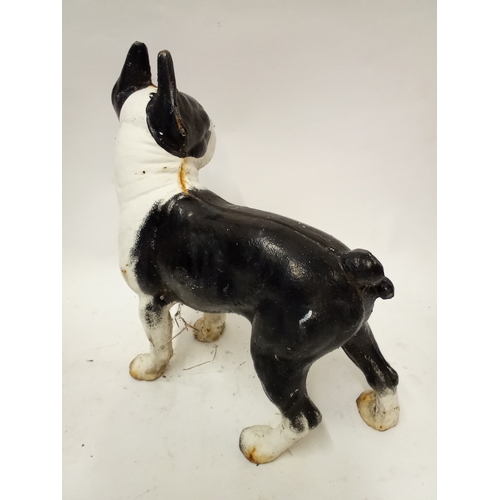 179 - Cast iron dog 24cm high