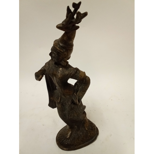 181 - Bronze Asian dancing lady 22cm