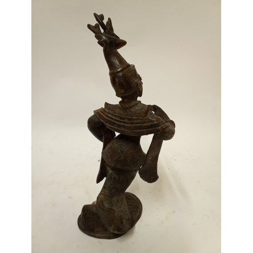 181 - Bronze Asian dancing lady 22cm