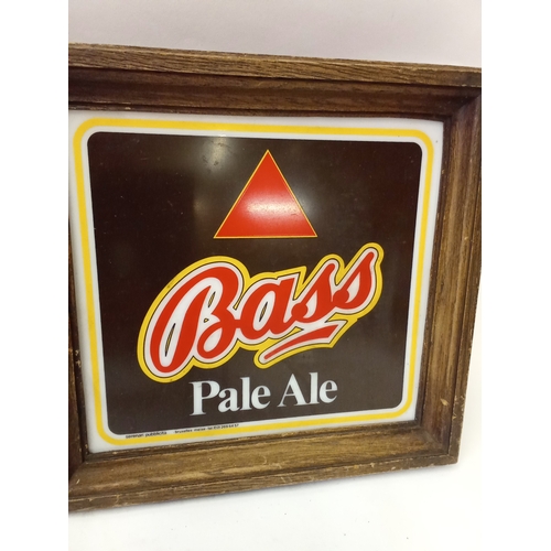 187 - Vintage Advertising pub clock Bass Pale Ale 67cm x 30cm