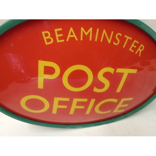 188 - Vintage Double sided post office sign 74cm x 43cm