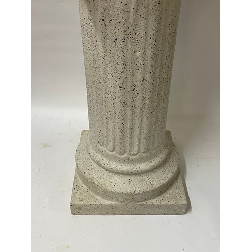 53 - Plaster Column Stand. 31 x 31 x 71 cms