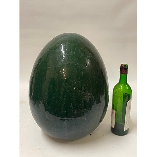 58 - Large Terracotta Garden Egg. 44 cms High