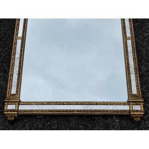 66 - Gilt Decorative Mirror. 126 x 65 cms