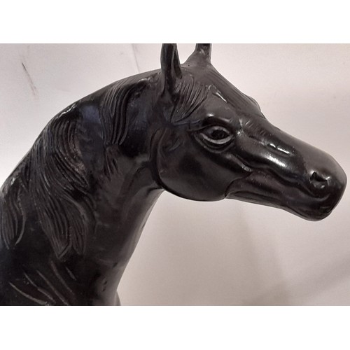 49 - Bronze Figure of a horse, 30cm high x 38cm long