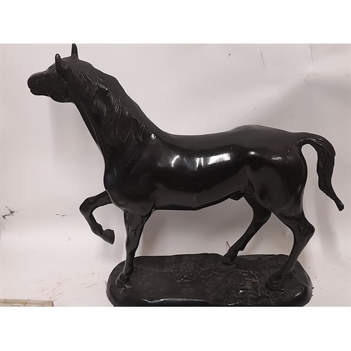 49 - Bronze Figure of a horse, 30cm high x 38cm long