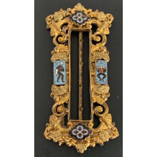 103 - Antique Gilt Metal And Enamel Belt Buckle
10 x 5 cms