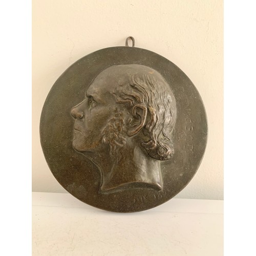 106 - Antique Bronze Plaque Of Ange GUEPIN 1805-1873 Dated SUC 1858
18 cms diameter