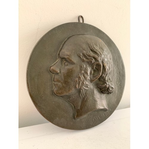 106 - Antique Bronze Plaque Of Ange GUEPIN 1805-1873 Dated SUC 1858
18 cms diameter