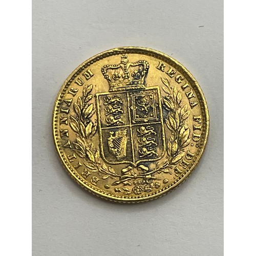 504 - Victorian Shield Back Full Gold Sovereign
1871. 98 In Mint Mark Area