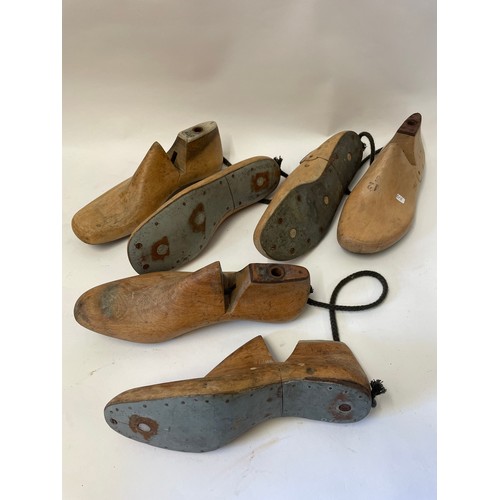 615 - Three Pairs of Antique wooden shoe lasts (6)