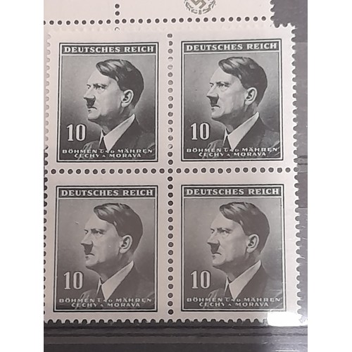 302 - 4 x Stamp bearing the head of Adolf Hitler