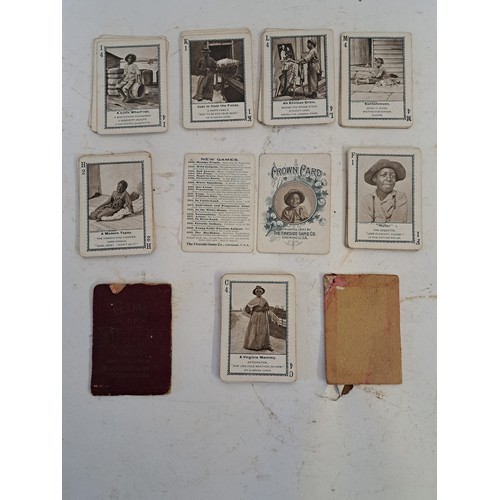 672 - Rare Antique  Card Game 'GAME OF DIXIE LAND' No1118 52 playing cards