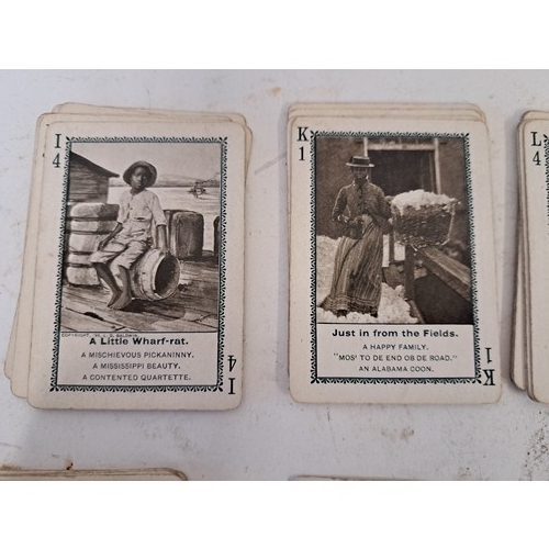 672 - Rare Antique  Card Game 'GAME OF DIXIE LAND' No1118 52 playing cards