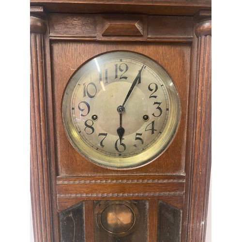 293 - Large Vintage Decorative Wall Clock. 77cm x 32cm x 16cm