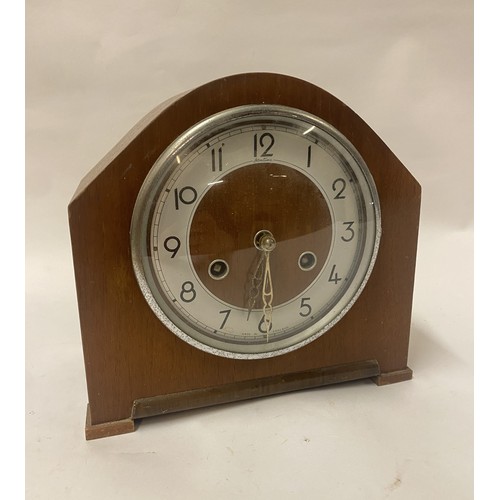 296 - Vintage Bentima Mantle Clock. 23cm x 21cm x 14cm