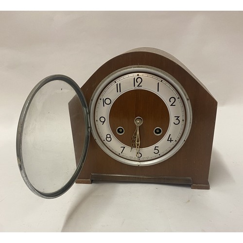 296 - Vintage Bentima Mantle Clock. 23cm x 21cm x 14cm