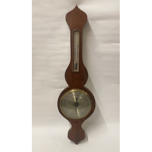 298 - Large Vintage Change Wall Barometer 96cm Height