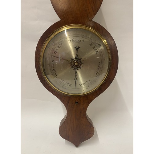 298 - Large Vintage Change Wall Barometer 96cm Height