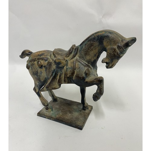 175 - Bronze Chinese Figure Of A Horse 27cm x 23cm