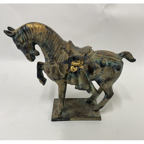 175 - Bronze Chinese Figure Of A Horse 27cm x 23cm