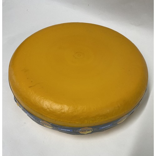 176 - Vintage Promotional Decorative Belgian Zaanlander Cheese Wheel Display Model 35cm Diameter