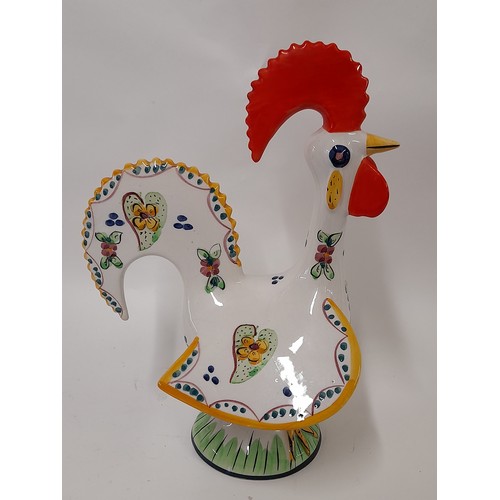 24 - Portugese Ceramic Cockerel, 28cm x 18cm