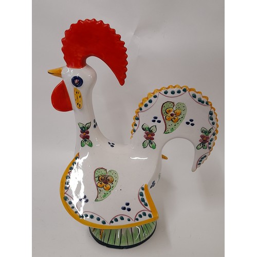 24 - Portugese Ceramic Cockerel, 28cm x 18cm