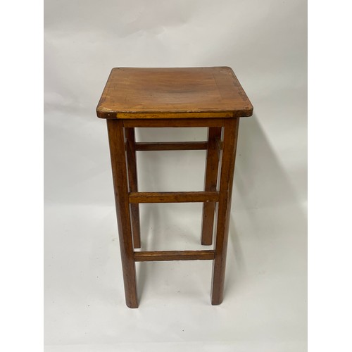 9 - Vintage Wood Lab Stool.