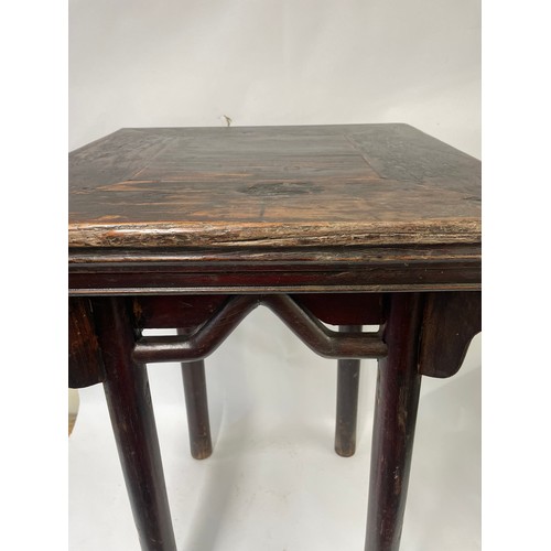 14 - Antique Chinese Table. 58 x 58 x 85 cms