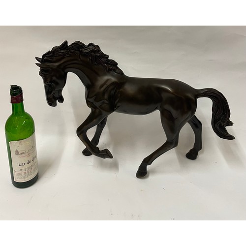 190 - Large Bronze Figure Of A Horse. 58 x 42 cms