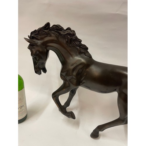 190 - Large Bronze Figure Of A Horse. 58 x 42 cms