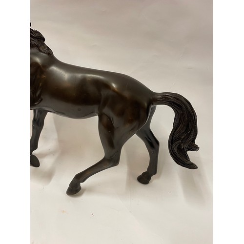 190 - Large Bronze Figure Of A Horse. 58 x 42 cms