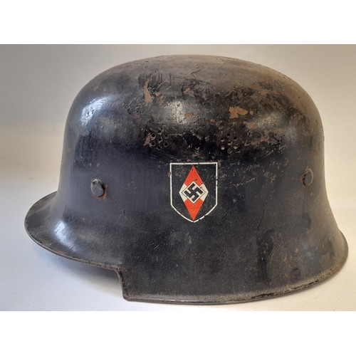 348 - WW2 German Police M34 Helmet      (140)
