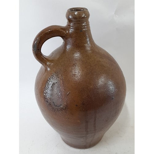 73 - Stoneware Salt Glaze Jug, 28cm high