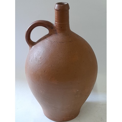 88 - Stoneware SaltGlaze Jar with Handle, 32cm high