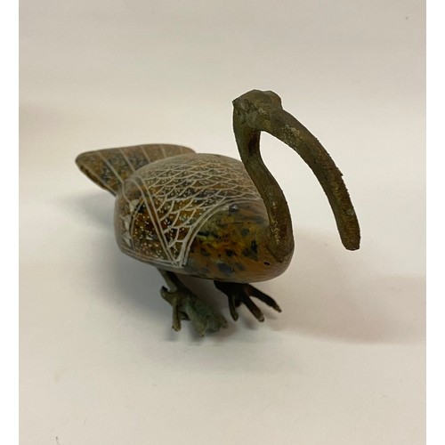 185 - Vintage Egyptian Style Sacred Ibis Bird Statue / Figurine 23cm x 12cm x 8cm