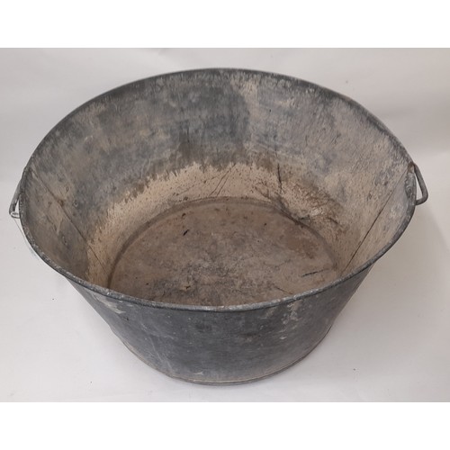 80 - Large Galvanised Tub 63cm x 34cm