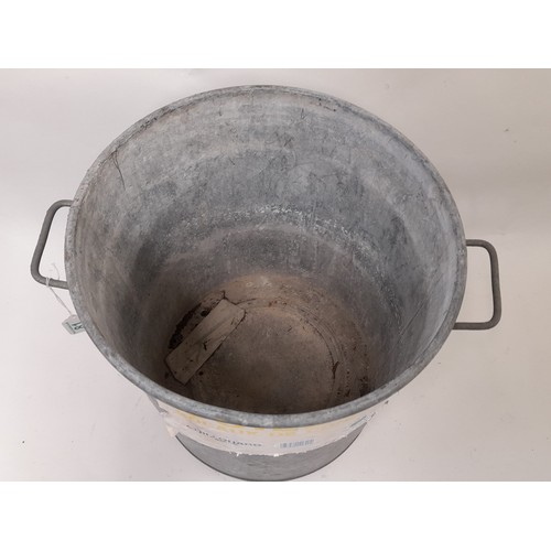 81 - Galvanised Bin, 34cm x 41cm