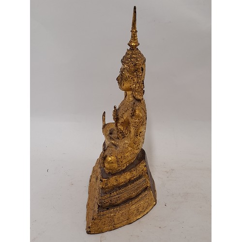 78 - Vintage Bronze Buddha, 30cm high