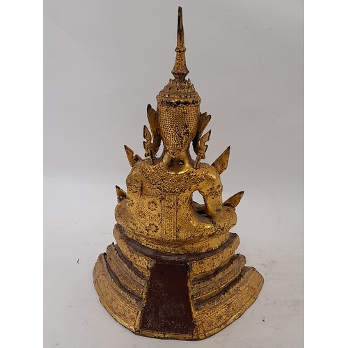 78 - Vintage Bronze Buddha, 30cm high