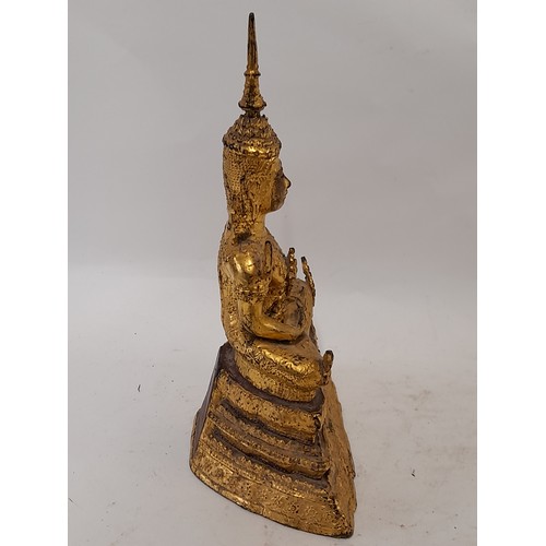 78 - Vintage Bronze Buddha, 30cm high